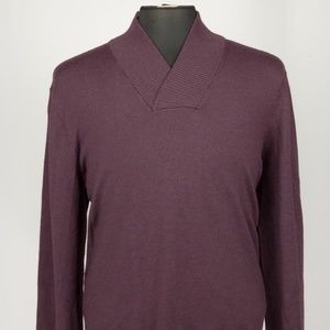 Express Maroon Long Sleeve Pullover Sweater